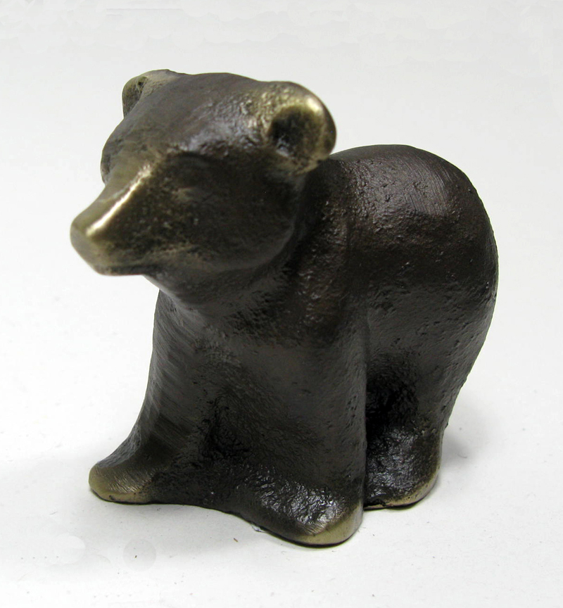Bronze Standing Baby Bear